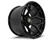 4Play Forged Series 4PF6 Matte Black Center with Gloss Black Barrel 6-Lug Wheel; 24x14; -76mm Offset (21-24 Bronco, Excluding Raptor)
