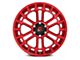 Fuel Wheels Heater Candy Red Machined 6-Lug Wheel; 20x10; -18mm Offset (22-24 Tundra)