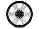 Fuel Wheels Outrun Machined with Gloss Black Lip 6-Lug Wheel; 17x8.5; -10mm Offset (10-24 4Runner)