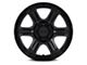 Fuel Wheels Outrun Matte Black with Gloss Black Lip 6-Lug Wheel; 17x8.5; 18mm Offset (10-24 4Runner)