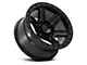 Fuel Wheels Outrun Matte Black with Gloss Black Lip 6-Lug Wheel; 17x8.5; 18mm Offset (10-24 4Runner)