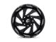 Fuel Wheels Vortex Gloss Black Milled 6-Lug Wheel; 22x12; -45mm Offset (16-24 Titan XD)