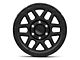 KMC Mesa Satin Black with Gloss Black Lip 6-Lug Wheel; 17x9; 18mm Offset (16-23 Tacoma)
