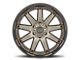 Black Rhino Oceano Matte Bronze with Black Ring 6-Lug Wheel; 20x9.5; 12mm Offset (21-24 Bronco, Excluding Raptor)