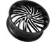 DNK Street 701 Gloss Black Machined Face 6-Lug Wheel; 24x10; 30mm Offset (03-09 4Runner)