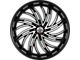 DNK Street 701 Gloss Black Machined Face 6-Lug Wheel; 24x10; 30mm Offset (03-09 4Runner)