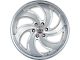 DNK Street 702 Brushed Face Silver Milled with Stainless Lip 6-Lug Wheel; 24x10 6-Lug Wheel; 25mm Offset (03-09 4Runner)