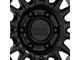 KMC IMS Matte Black with Gloss Black Lip 6-Lug Wheel; 17x8.5; -10mm Offset (21-24 Bronco, Excluding Raptor)