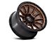 Fuel Wheels Piston Matte Bronze with Gloss Black Lip 6-Lug Wheel; 17x9; -12mm Offset (21-24 Bronco, Excluding Raptor)
