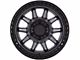 Black Rhino Calico Matte Gunmetal with Matte Black Lip 6-Lug Wheel; 17x8.5; 0mm Offset (21-24 Bronco, Excluding Raptor)