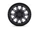 Black Rhino Calico Matte Gunmetal with Matte Black Lip 6-Lug Wheel; 17x8.5; -10mm Offset (21-24 Bronco, Excluding Raptor)