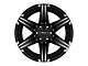 Tuff A.T. T12 Satin Black Milled with Brushed Inserts 6-Lug Wheel; 20x12; -45mm Offset (22-24 Tundra)