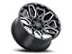 Black Rhino Shrapnel Gloss Black with Milled Spokes 6-Lug Wheel; 17x9.5; 12mm Offset (10-24 4Runner)