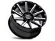 Black Rhino Typhoon Gloss Black with Milled Spokes 6-Lug Wheel; 18x9.5; 12mm Offset (10-24 4Runner)