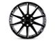 Black Rhino Typhoon Gloss Black with Milled Spokes 6-Lug Wheel; 18x9.5; 12mm Offset (10-24 4Runner)