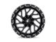 Fuel Wheels Triton Gloss Black Milled 6-Lug Wheel; 22x14; -75mm Offset (16-24 Titan XD)