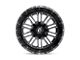 Fuel Wheels Hardline Gloss Black Milled 6-Lug Wheel; 20x10; -19mm Offset (03-09 4Runner)