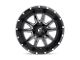 Fuel Wheels Vandal Gloss Black Milled 6-Lug Wheel; 17x9; -12mm Offset (10-24 4Runner)