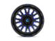 Fuel Wheels Stroke Gloss Black with Blue Tinted Clear 6-Lug Wheel; 20x10; -19mm Offset (16-24 Titan XD)