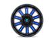 Fuel Wheels Hardline Gloss Black with Blue Tinted Clear 6-Lug Wheel; 18x9; -12mm Offset (10-24 4Runner)