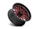 Fuel Wheels Ignite Gloss Black with Red Tinted Clear 6-Lug Wheel; 22x10; -18mm Offset (16-24 Titan XD)