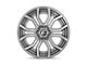 Fuel Wheels Rage Platinum Brushed Gunmetal with Tinted Clear 6-Lug Wheel; 22x10; -18mm Offset (22-24 Tundra)