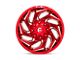 Fuel Wheels Reaction Candy Red Milled 6-Lug Wheel; 20x10; -18mm Offset (22-24 Tundra)