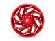 Fuel Wheels Reaction Candy Red Milled 6-Lug Wheel; 20x9; 20mm Offset (22-24 Tundra)