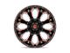 Fuel Wheels Assault Matte Black Red Milled 6-Lug Wheel; 20x10; -22mm Offset (16-24 Titan XD)