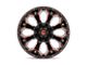 Fuel Wheels Assault Matte Black Red Milled 6-Lug Wheel; 20x9; 19mm Offset (22-24 Tundra)