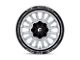 Fuel Wheels Arc Silver Brushed Face with Milled Black Lip 6-Lug Wheel; 20x10; -18mm Offset (2024 Tacoma)