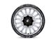 Fuel Wheels Arc Silver Brushed Face with Milled Black Lip 6-Lug Wheel; 22x10; -18mm Offset (2024 Tacoma)
