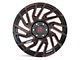 Revenge Off-Road Wheels RV-207 Black with Red Milled 6-Lug Wheel; 20x9; 0mm Offset (22-24 Bronco Raptor)