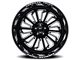 American Truxx Butcher Gloss Black Milled 6-Lug Wheel; 24x14; -76mm Offset (21-24 Bronco, Excluding Raptor)