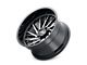 Cali Off-Road Purge Gloss Black Milled 6-Lug Wheel; 24x14; -76mm Offset (21-24 Bronco, Excluding Raptor)