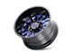 Cali Off-Road Summit Gloss Black Milled with Prism Blue 6-Lug Wheel; 24x14; -76mm Offset (21-24 Bronco, Excluding Raptor)