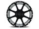 Impact Wheels 804 Gloss Black Milled 6-Lug Wheel; 20x12; -44mm Offset (22-24 Bronco Raptor)