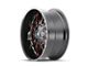 Mayhem Wheels Cogent Gloss Black Milled with Prism Red 6-Lug Wheel; 22x10; -19mm Offset (22-24 Tundra)