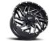 Impact Wheels 809 Gloss Black Milled 6-Lug Wheel; 20x10; -12mm Offset (05-15 Tacoma)