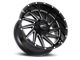 Impact Wheels 811 Gloss Black Milled 6-Lug Wheel; 20x10; -12mm Offset (16-24 Titan XD)