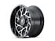 American Truxx Destiny Gloss Black Machined 6-Lug Wheel; 22x12; -44mm Offset (21-24 Bronco, Excluding Raptor)