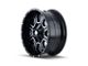 Mayhem Wheels Fierce Gloss Black Milled 6-Lug Wheel; 22x12; -44mm Offset (21-24 Bronco, Excluding Raptor)