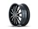 Mazzi Fusion Gloss Black Machined 6-Lug Wheel; 22x9.5; 30mm Offset (17-24 Titan)