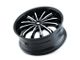 Mazzi Fusion Gloss Black Machined 6-Lug Wheel; 22x9.5; 30mm Offset (22-24 Tundra)