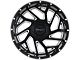 Impact Wheels 823 Gloss Black Milled 6-Lug Wheel; 20x10; -12mm Offset (22-24 Bronco Raptor)