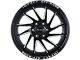 Impact Wheels 824 Gloss Black Milled 6-Lug Wheel; 22x12; -44mm Offset (21-24 Bronco, Excluding Raptor)