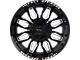 Impact Wheels 827 Gloss Black Milled 6-Lug Wheel; 20x10; -12mm Offset (10-24 4Runner)