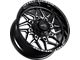 Impact Wheels 829 Gloss Black Milled 6-Lug Wheel; 20x10; -12mm Offset (17-24 Titan)