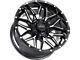 Impact Wheels 819 Gloss Black Milled 6-Lug Wheel; 17x9; -12mm Offset (2024 Tacoma)