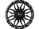 Impact Wheels 819 Gloss Black Milled 6-Lug Wheel; 17x9; -12mm Offset (22-24 Bronco Raptor)